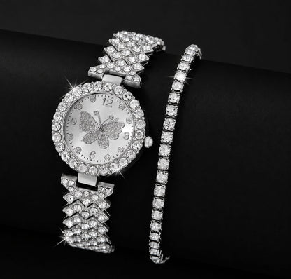 Luxury Butterfly Watch &amp; Bracelet Set
