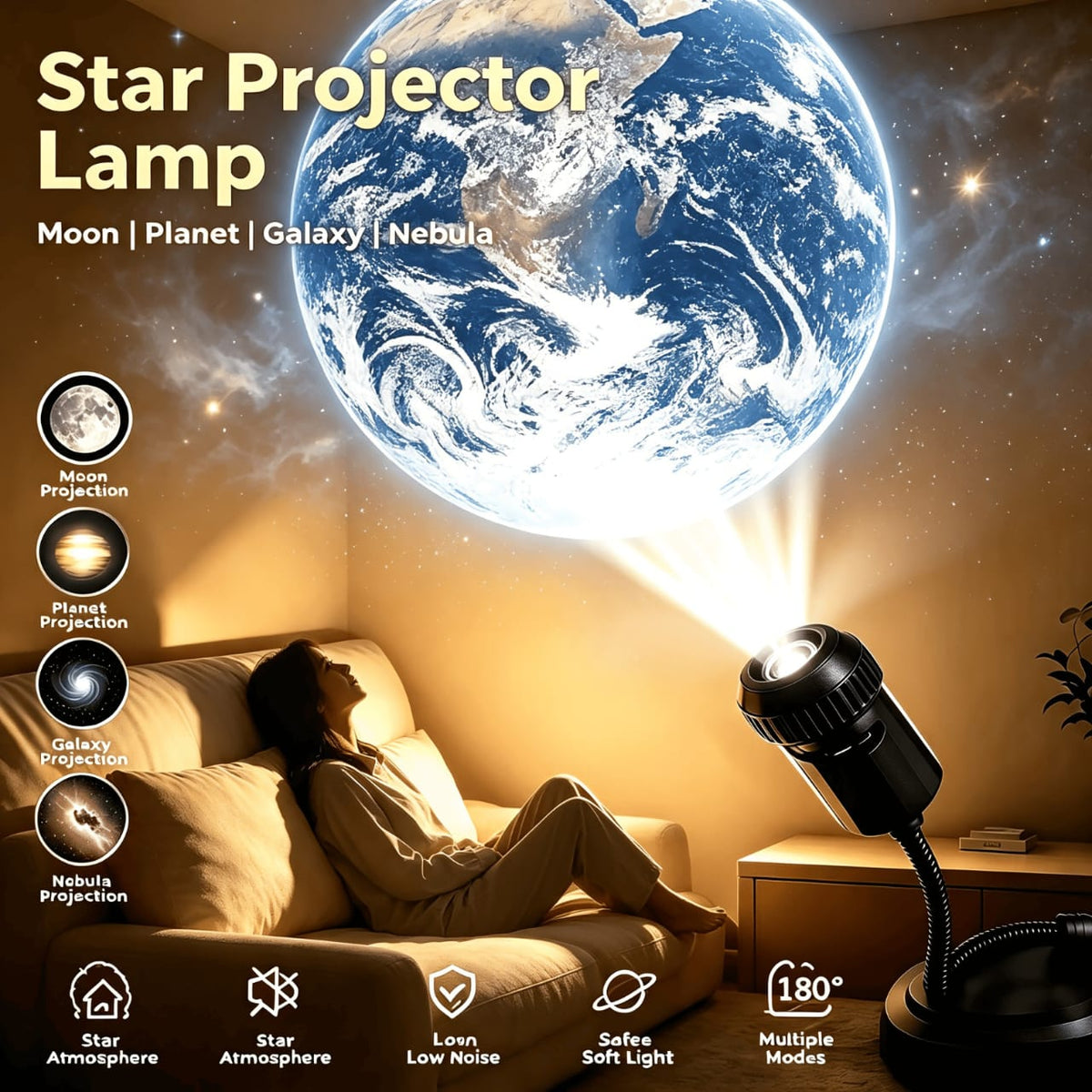 Star Projector Lamp